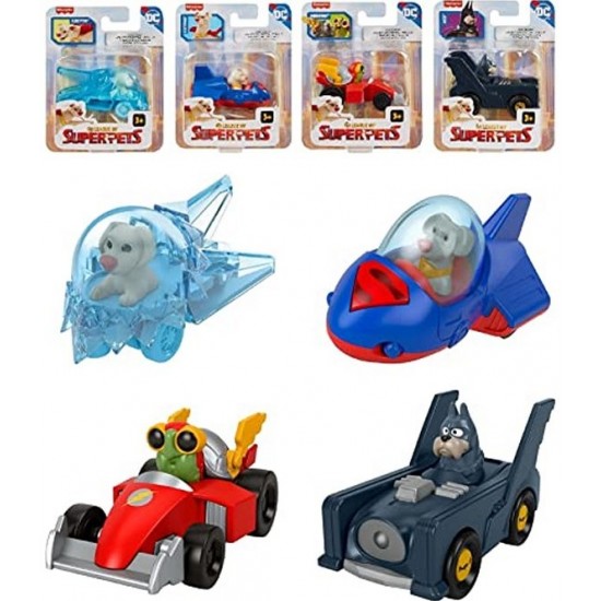 Automašīna - transports Fisher-Price DC Comics Superpets 4 assorted HGL20-965A