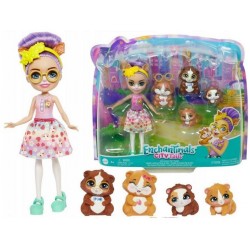 Lelle Mattel Enchantimals City Tails Glee Guinea Pig Family Playset HHB84