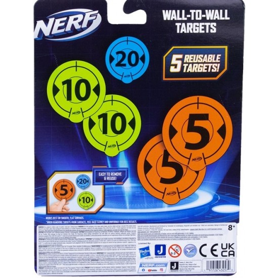 Mērķi Nerf Wall-to-Wall Targets 5-pack NER0317