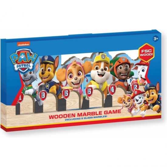 Attīstoša koka rotaļlieta Paw Patrol Wooden marble game PW07011