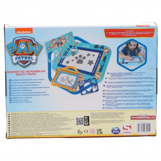 Magnētiska zīmēšanas tāfele dēlis 2 gab. Sambro Paw Patrol Magnet Sribbler Multi-pack PWP20-4514