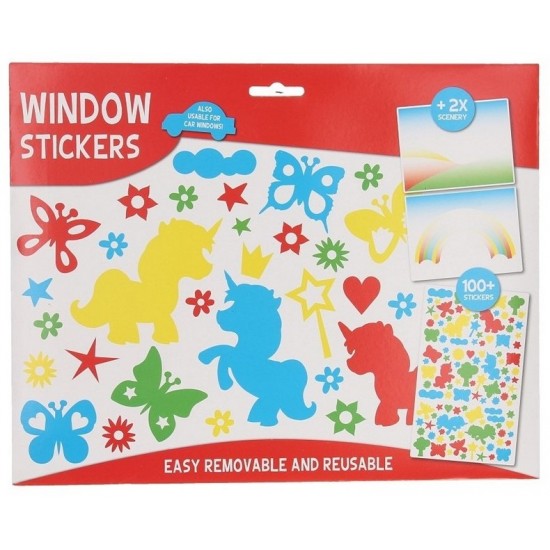 Rokdarbu komplekts ar uzlīmēm Windowstickers + 2 Scenes 4 assorted ST780