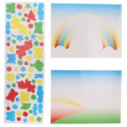 Rokdarbu komplekts ar uzlīmēm Windowstickers + 2 Scenes 4 assorted ST780