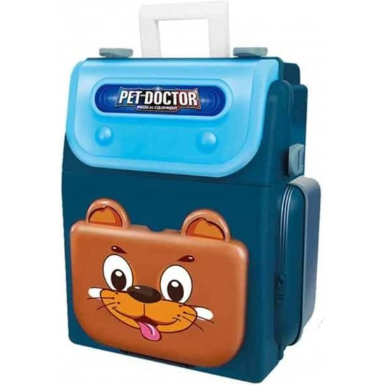 Daktera piederumu komplekts mugursomā Pet Doctor Set THL038-15