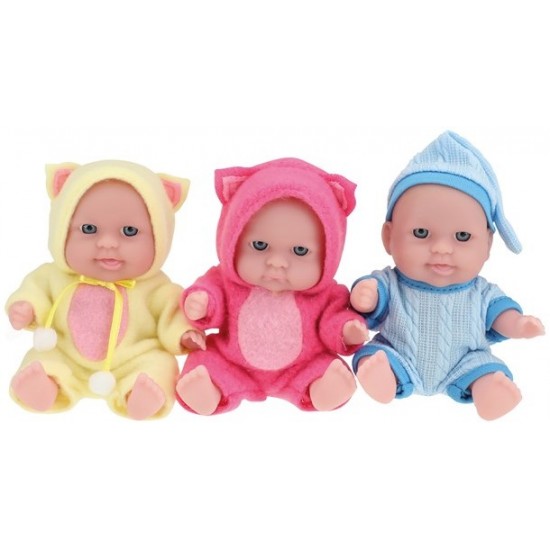 Lelle Cute Baby doll 14cm with sleeping cap assorted TT02412Z