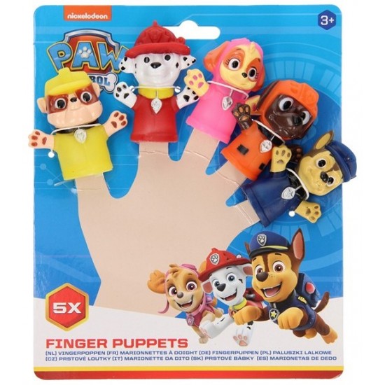 Pirkstiņlelles - rotaļlieta leļļu teātrim Paw Patrol Finger Puppets WHA269