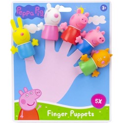 Pirkstiņlelles - rotaļlieta leļļu teātrim Peppa Pig Finger Puppets WHA339
