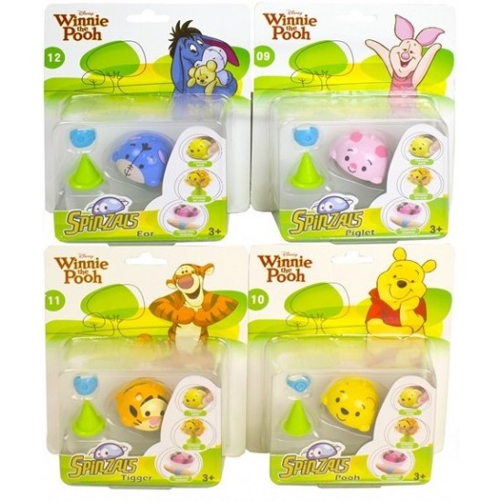 Spēļu komplekts Disney Winnie the Pooh Spinzals 4 assorted XQD8101-9/17276