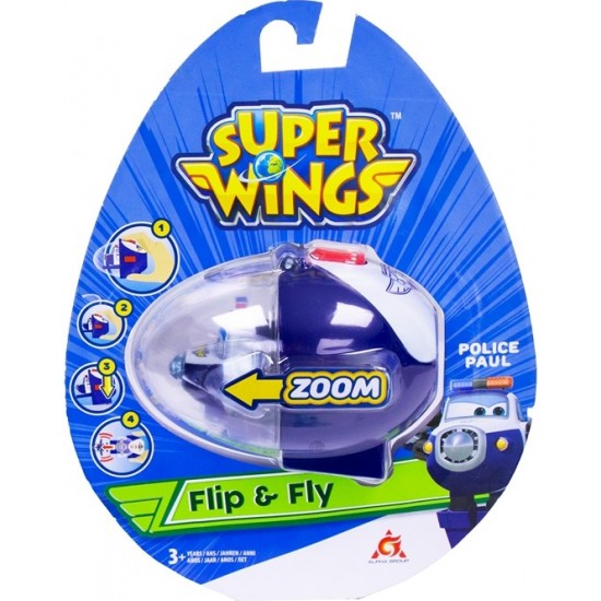 Spēļu komplekts Super Wings Flip&Fly Police Paul YW710665