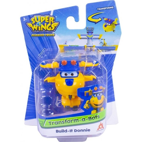 Spēļu komplekts transformers Super Wings Transform-a-Bots Build-it Donnie YW730012