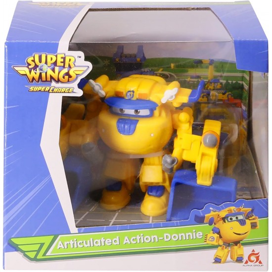 Spēļu komplekts transformers Super Wings Transform-a-Bots Articulated Action Donnie YW740992