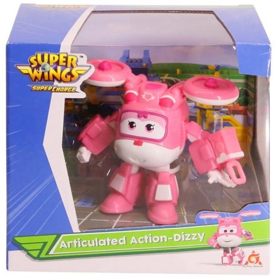 Spēļu komplekts transformers Super Wings Transform-a-Bots Articulated Action Dizzy YW740993