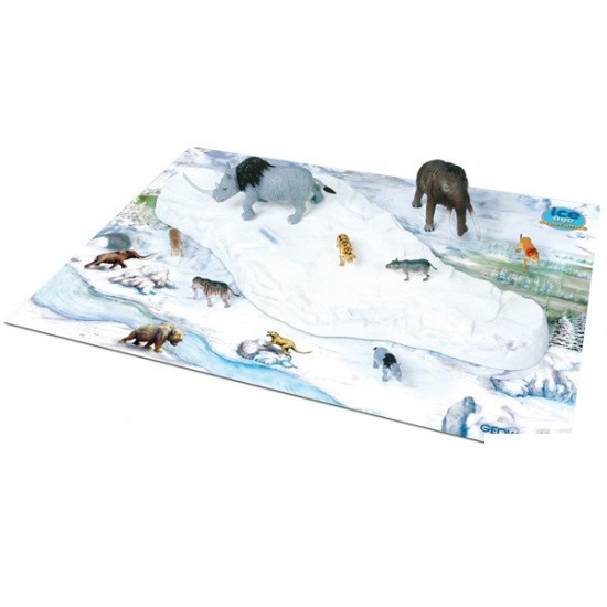 Spēļu komplekts ledus laikmeta dzīvnieki Geoworld Ice Age Experience 8 Prehistoric Animals CL170K