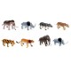 Spēļu komplekts ledus laikmeta dzīvnieki Geoworld Ice Age Experience 8 Prehistoric Animals CL170K