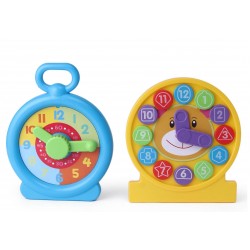 Izglītojošs rotaļlietu pulksteņu komplekts 2 gab. Fun Time Set 2 Clocks 29780