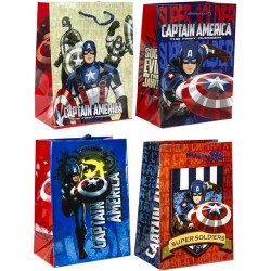 Dāvanu maisiņš Giftbag Captain America ass. 18x13x8cm 013357
