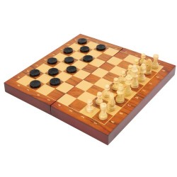  Wooden Game Chess&Checkers Set TG1905