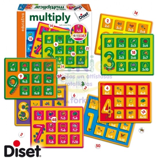 Spēle REIZINĀŠANAS TABULA Diset Multiply 63972