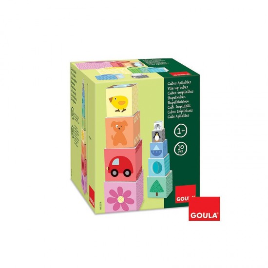 Attīstoša rotaļlieta kluči "Mācīties skaitīt" Goula Pile-Up Cubes 1-10 55218