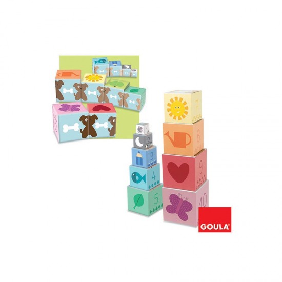 Attīstoša rotaļlieta kluči "Mācīties skaitīt" Goula Pile-Up Cubes 1-10 55218