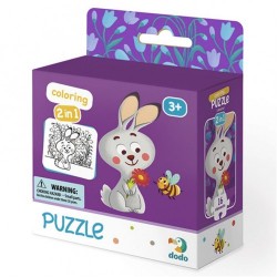 Dodo Puzzle Coloring 2 in 1 Rabbit 300121