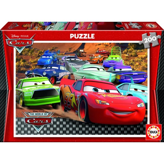 Puzle Vāģi 200 gab. Educa Borras Puzzle 200 Cars 14210