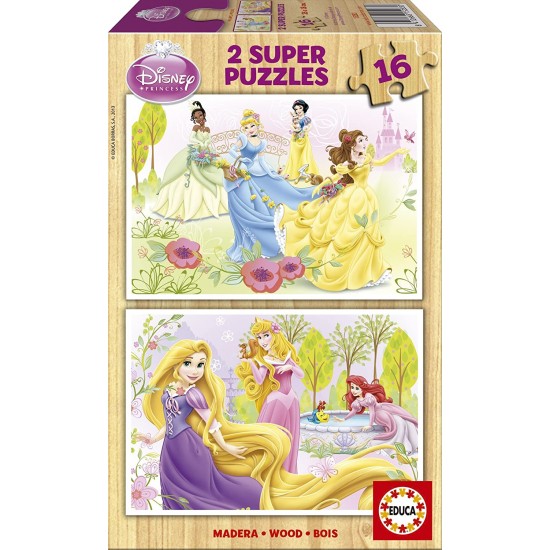 Koka puzles 2x16 gab. Educa Borras Disney Princess 15283