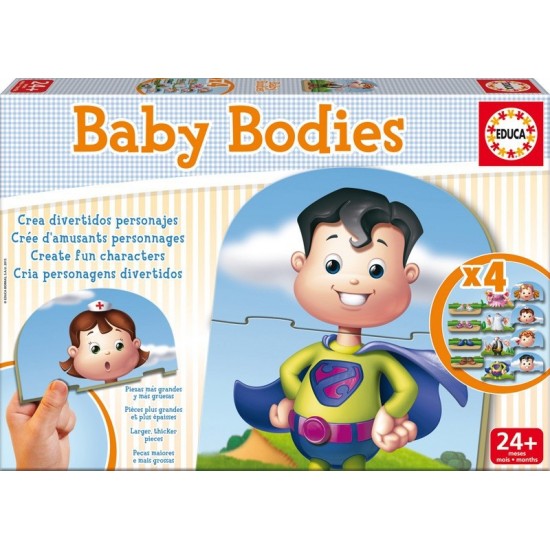 Puzles mazuļiem Educa Borras Puzzles Baby Bodies 16222