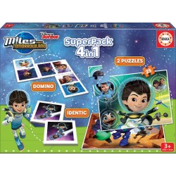 Spēļu komplekts puzles - memo - domino Educa Borras 4 in 1 Superpack Disney Miles from Tomorrowland 16730