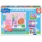 Puzles mazuļiem Educa Borras Puzzles Progressive Peppa Pig 12 - 16 - 20 - 25 pcs 16817