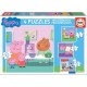 Puzles mazuļiem Educa Borras Puzzles Progressive Peppa Pig 12 - 16 - 20 - 25 pcs 16817