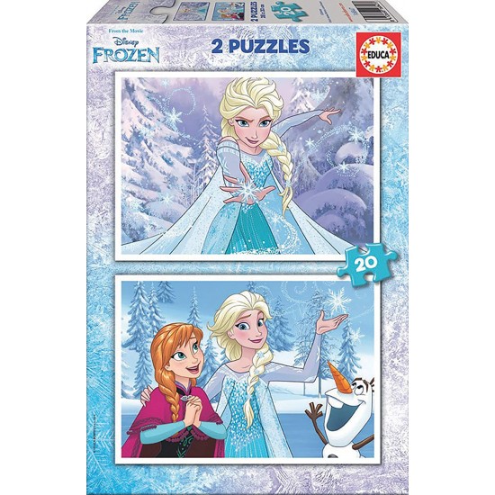 Puzles 2x20 gab. Educa Borras Puzzles Frozen 16847