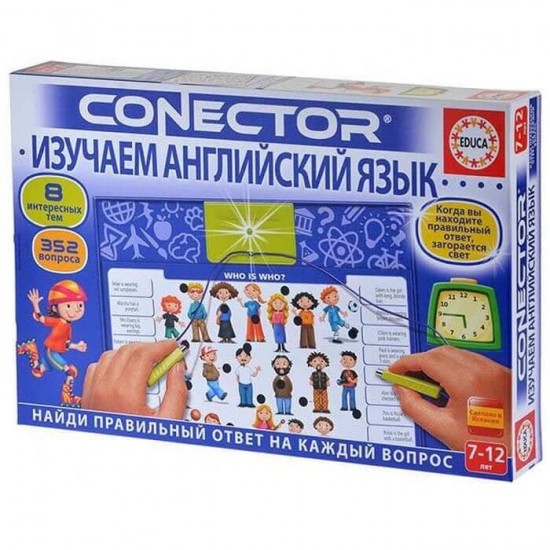 Elektroniskā galda spēle - viktorīna angļu valodas apguvē Educa Conector Learn English 17492