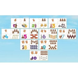 Puzzles for kids Educa Borras Puzzles Numbers Masha and the Bear 18542