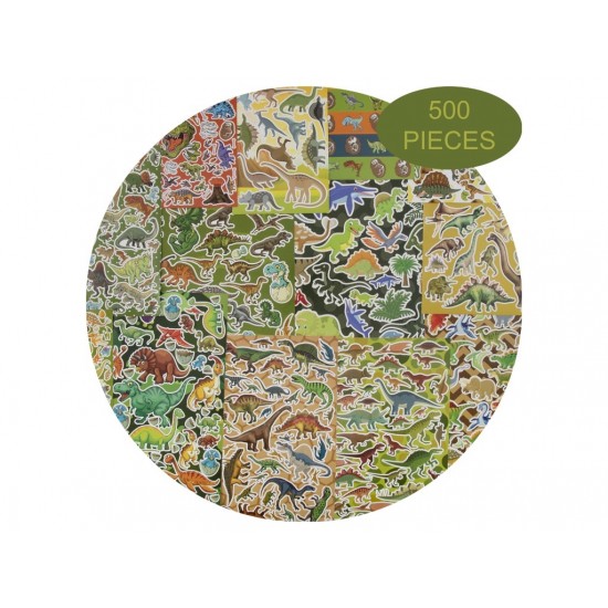 Uzlīmes - dinozauri Grafix Mega Sticker Set Dino, 500pcs 40x32cm 100081
