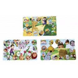Puzles 3x15 gab. + auguma mērītājs Grafix Fairy Tale Puzzle + Height Chart 120324