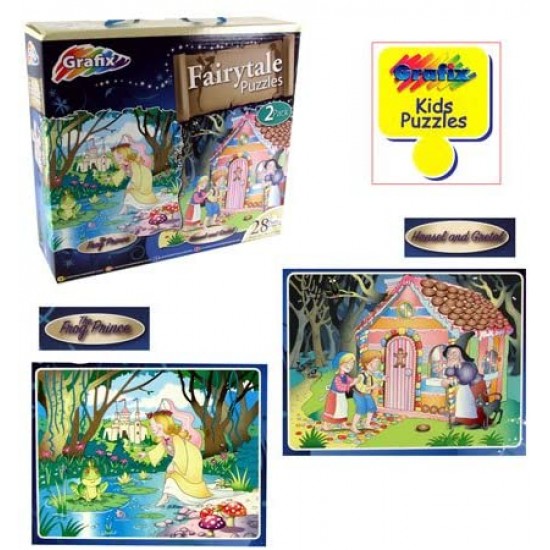 Puzles 2x28 gab. Grafix Fairy Tale Puzzle 2x28 pcs 120197