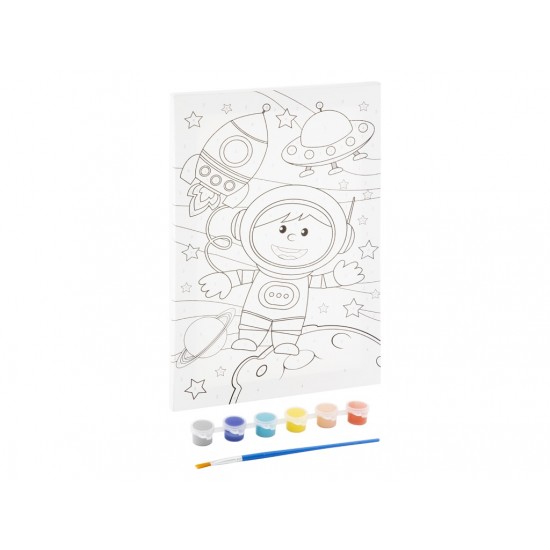 Kanva+6 krāsas glezna pēc cipariem Grafix Paint By Number Canva 4 ass. 150065