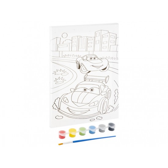 Kanva+6 krāsas glezna pēc cipariem Grafix Paint By Number Canva 4 ass. 150065
