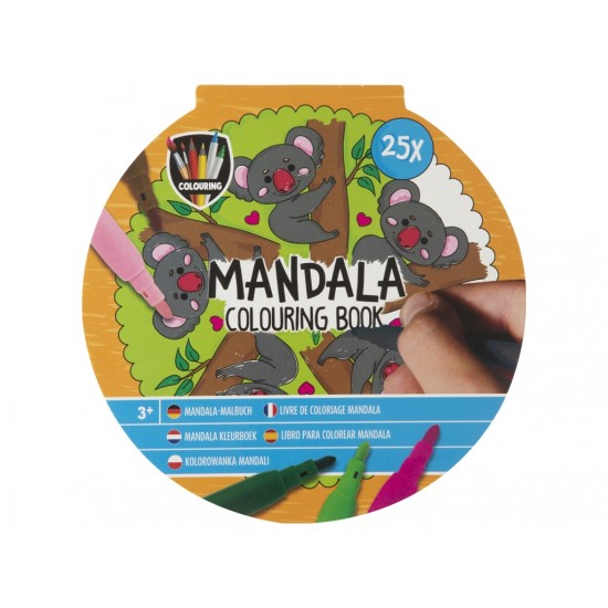 Krāsojama grāmata Grafix Mandala Colouring Book 25 Sheets 2 assorted 150080