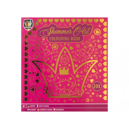 Krāsojama grāmata Grafix Foil Colouring Book 20 Sheets 2 assorted 150097