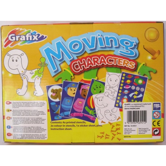 Radošais komplekts Grafix Moving Characters 166003