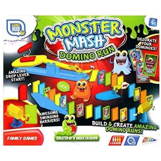 Grīdas spēle Grafix Monster Mash Crazy Domino Run Game 104pcs 166662