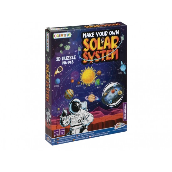 Puzle Saules sistēma 146 gab. Grafix Make Your Own Solar System - 3D puzzle - 146 pcs 200011