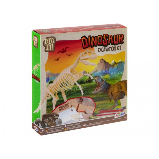 Arheologa komplekts dinozaura skelets Grafix Fossil DIG Dino Excavation Kit + skeleton to build 200019