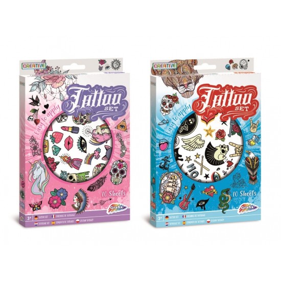 Komplekts tetovējumi Grafix Ultimate Tattoo Set 10 Sheets 2 ass. (Boys/Girls) 200021