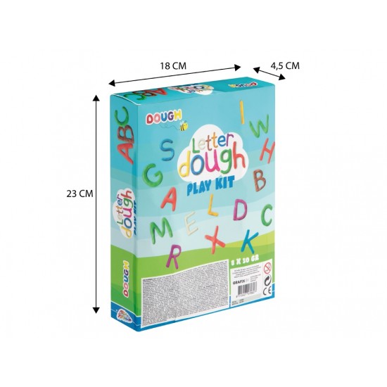Veidošanas komplekts Grafix 8 Pack Dough (8x50g) + 26 letter shapes 210006