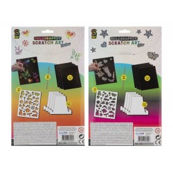 Radošais komplekts folija (1 gab.) Grafix Glitter Rainbow Scratch 2 ass. 220002