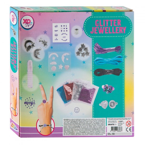 Rokdarbu komplekts ar pērlītēm - rotaslietas Grafix Glitter Jewellery 240016