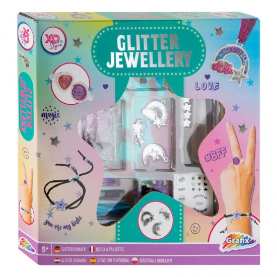 Rokdarbu komplekts ar pērlītēm - rotaslietas Grafix Glitter Jewellery 240016